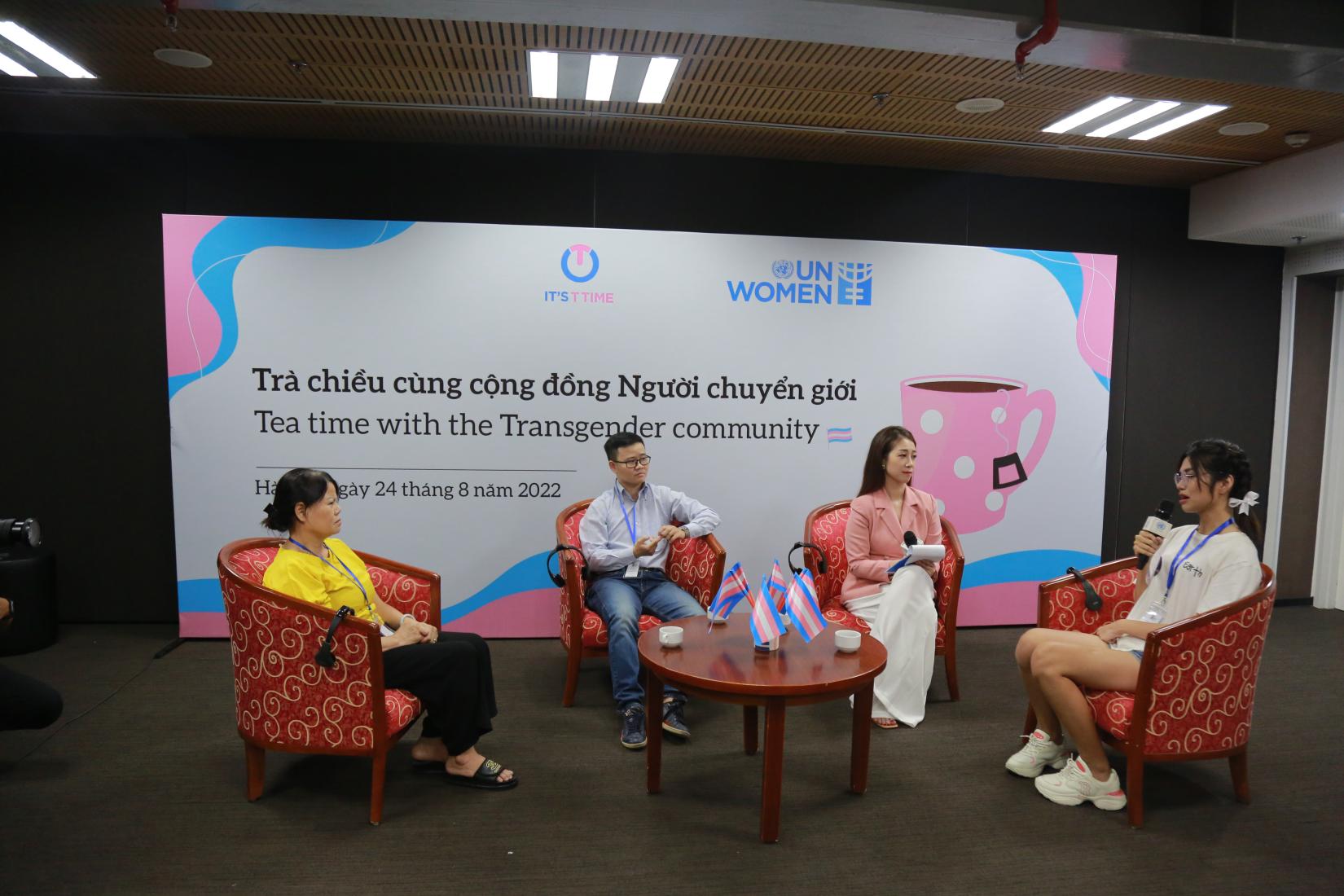 The dialogue started with a conversation with the transgender and their parents