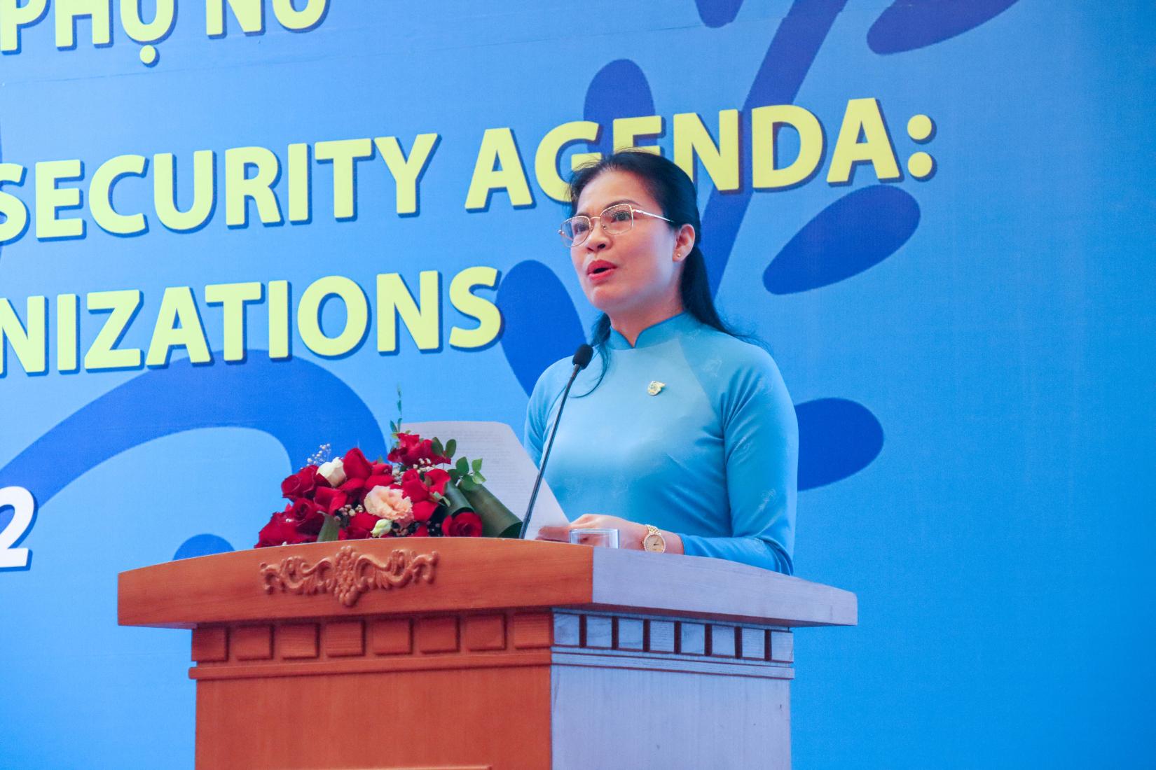 Ms. Ha Thi Nga, Member of the Central Party Committee, VWU President