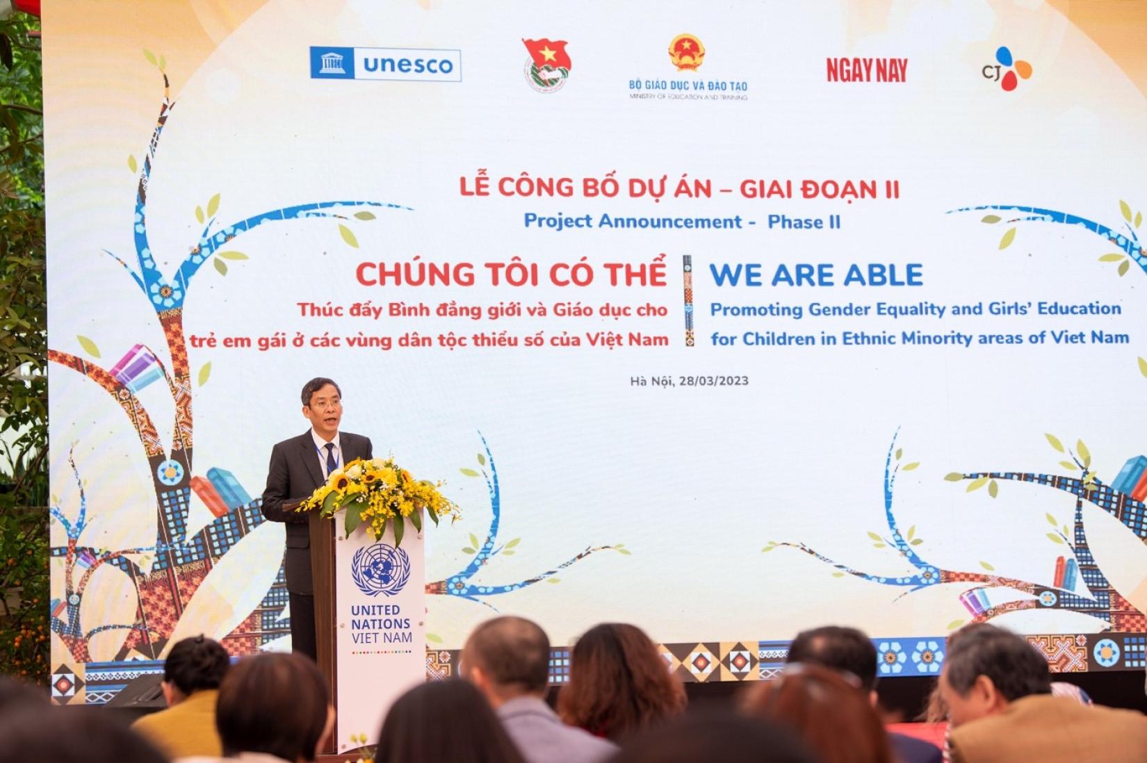 Ông Vũ Minh Đức, Cục trưởng, Cục Nhà giáo và Cán bộ quản lý giáo dục, Bộ Giáo dục và Đào tạo